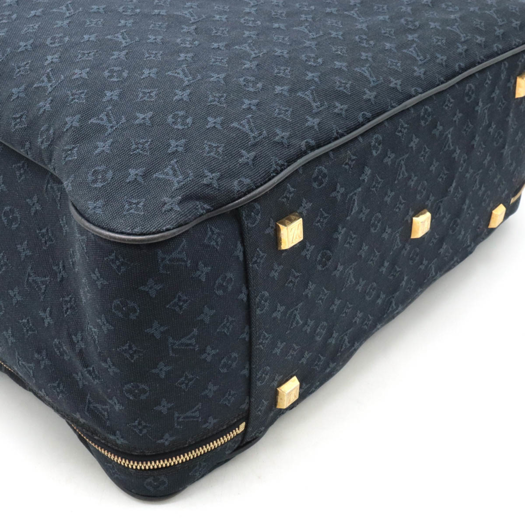 LOUIS VUITTON Louis Vuitton Monogram Claudine Boston Bag Travel Canvas TST Blue M42331