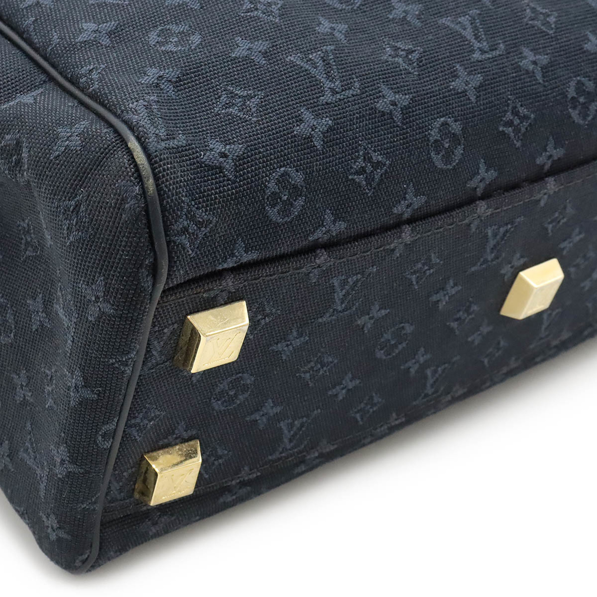 LOUIS VUITTON Louis Vuitton Monogram Josephine PM Handbag Boston Bag Canvas TST Blue Navy M92414