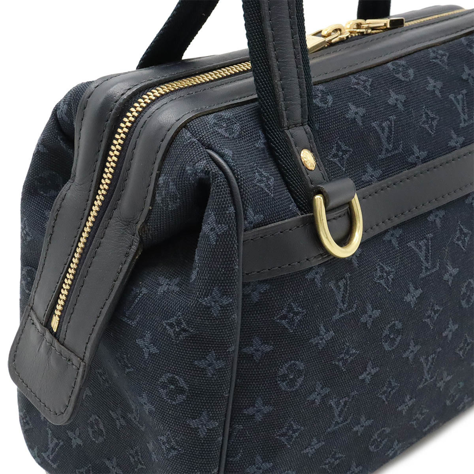 LOUIS VUITTON Louis Vuitton Monogram Josephine PM Handbag Boston Bag Canvas TST Blue Navy M92414