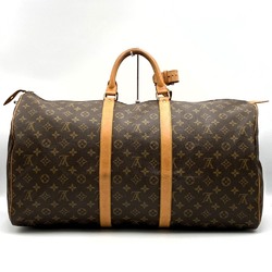 LOUIS VUITTON M41424 Keepall 55 Boston Bag Monogram Canvas Brown for Women and Men