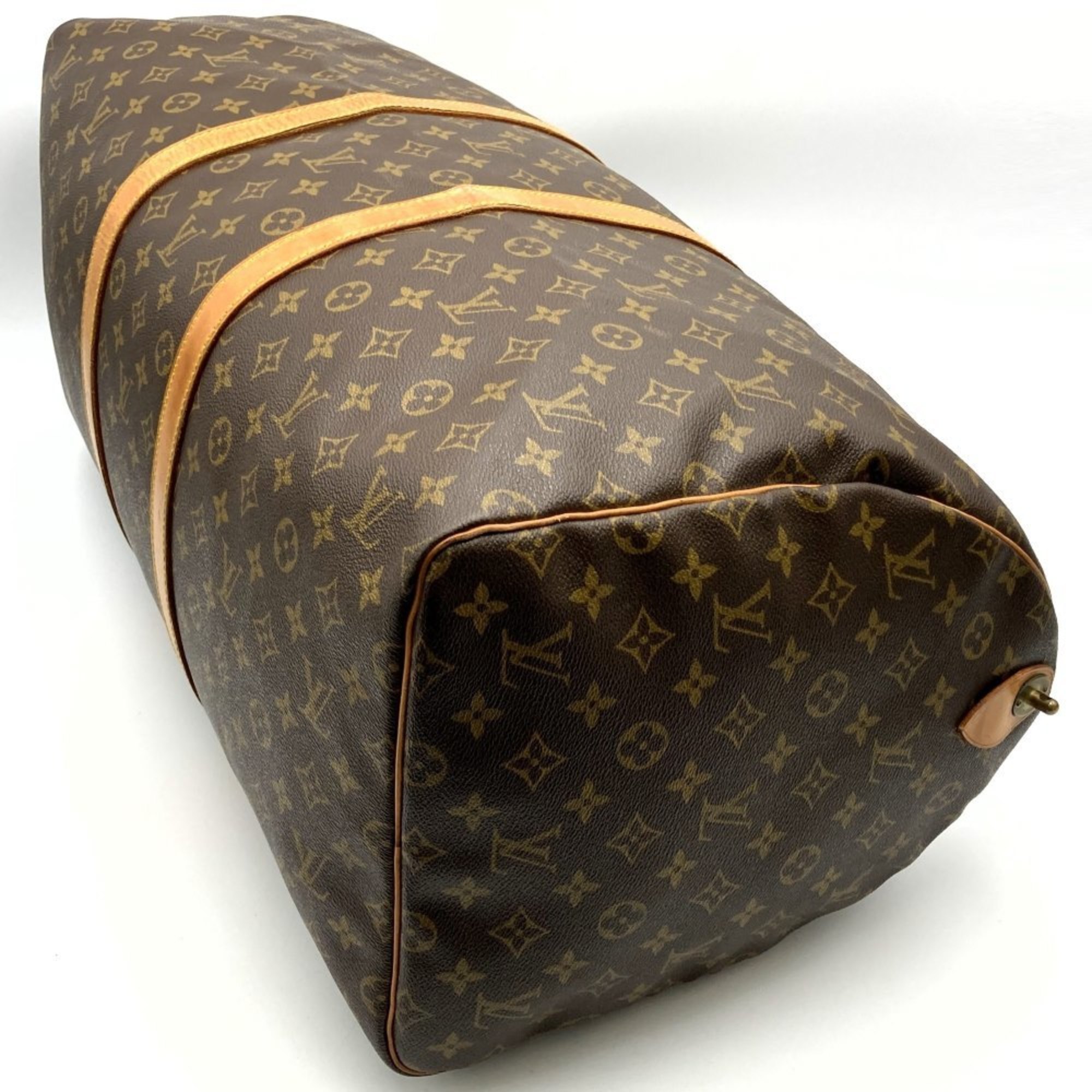 LOUIS VUITTON M41424 Keepall 55 Boston Bag Monogram Canvas Brown for Women and Men