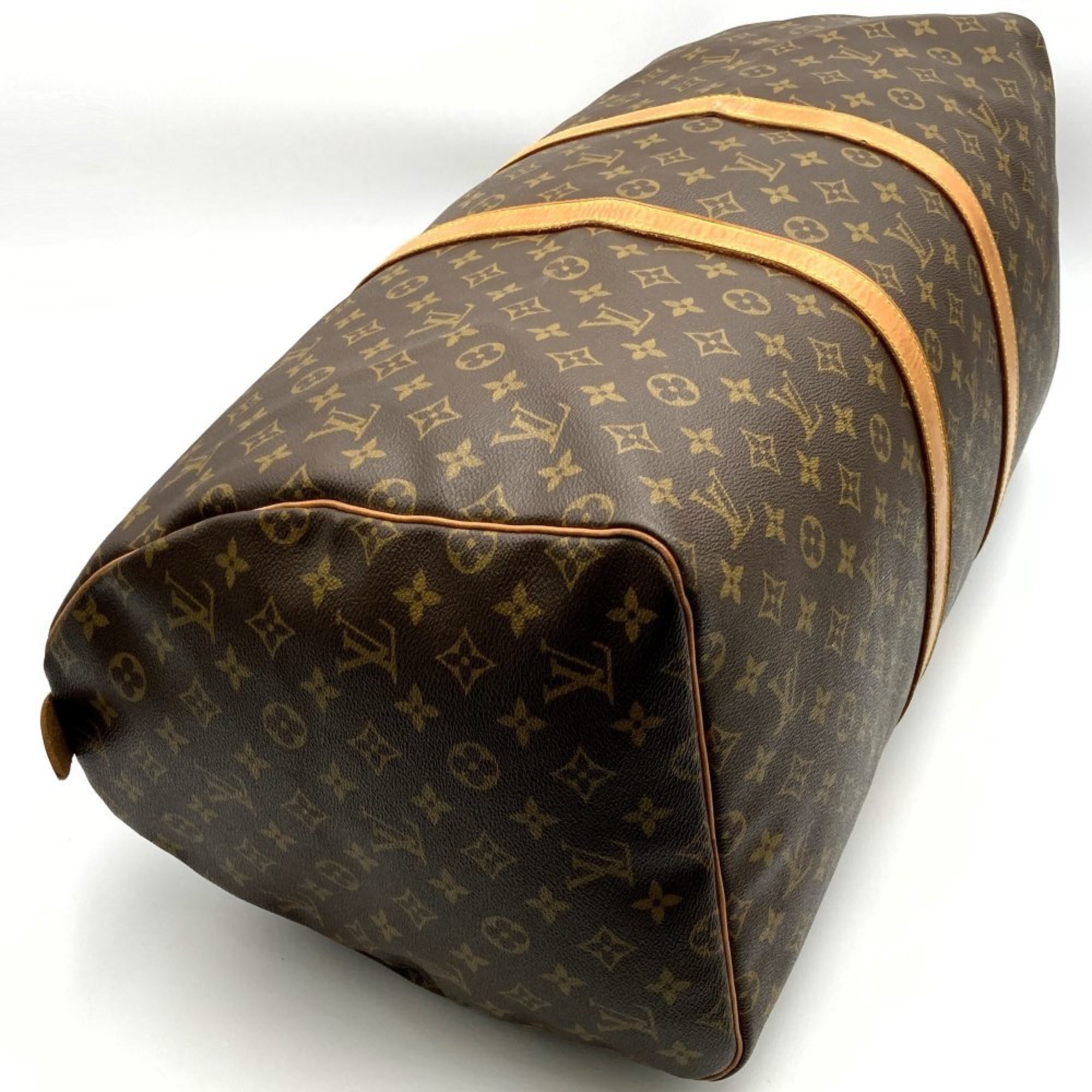 LOUIS VUITTON M41424 Keepall 55 Boston Bag Monogram Canvas Brown for Women and Men