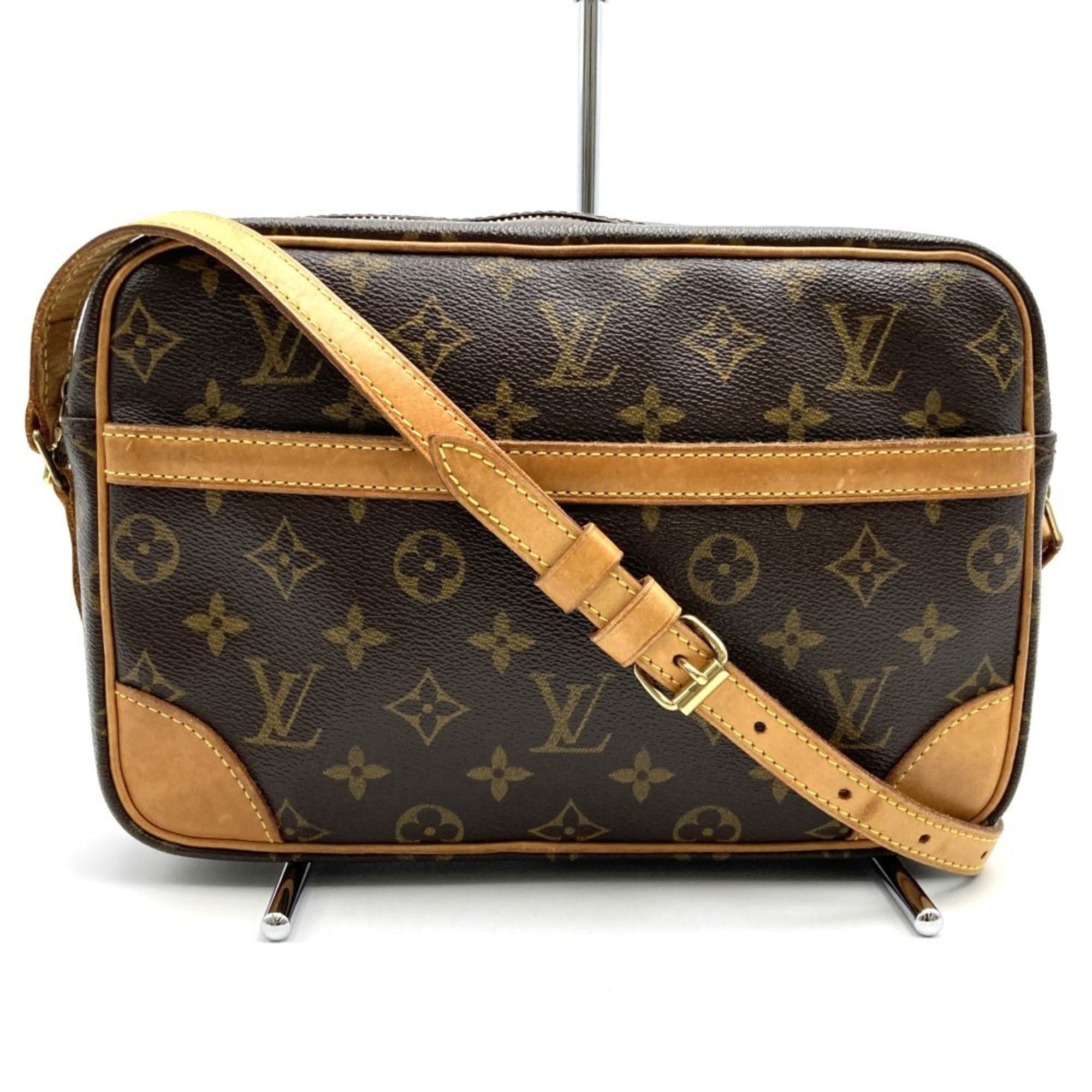 LOUIS VUITTON M51274 Trocadero PM Shoulder Bag Brown Monogram Women's