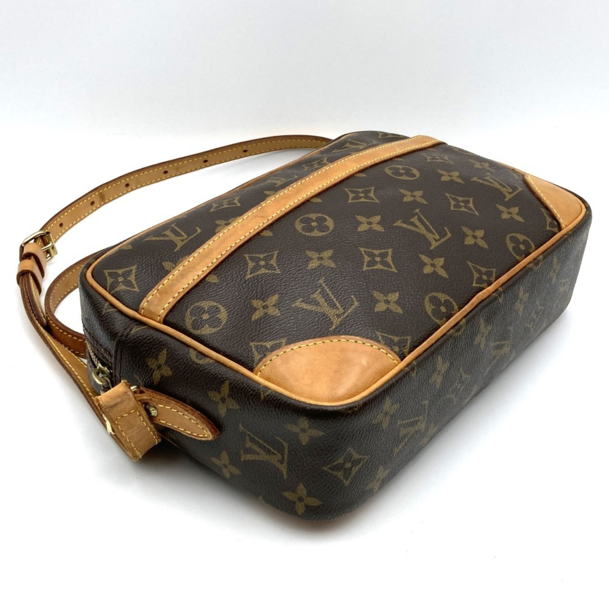 LOUIS VUITTON M51274 Trocadero PM Shoulder Bag Brown Monogram Women's