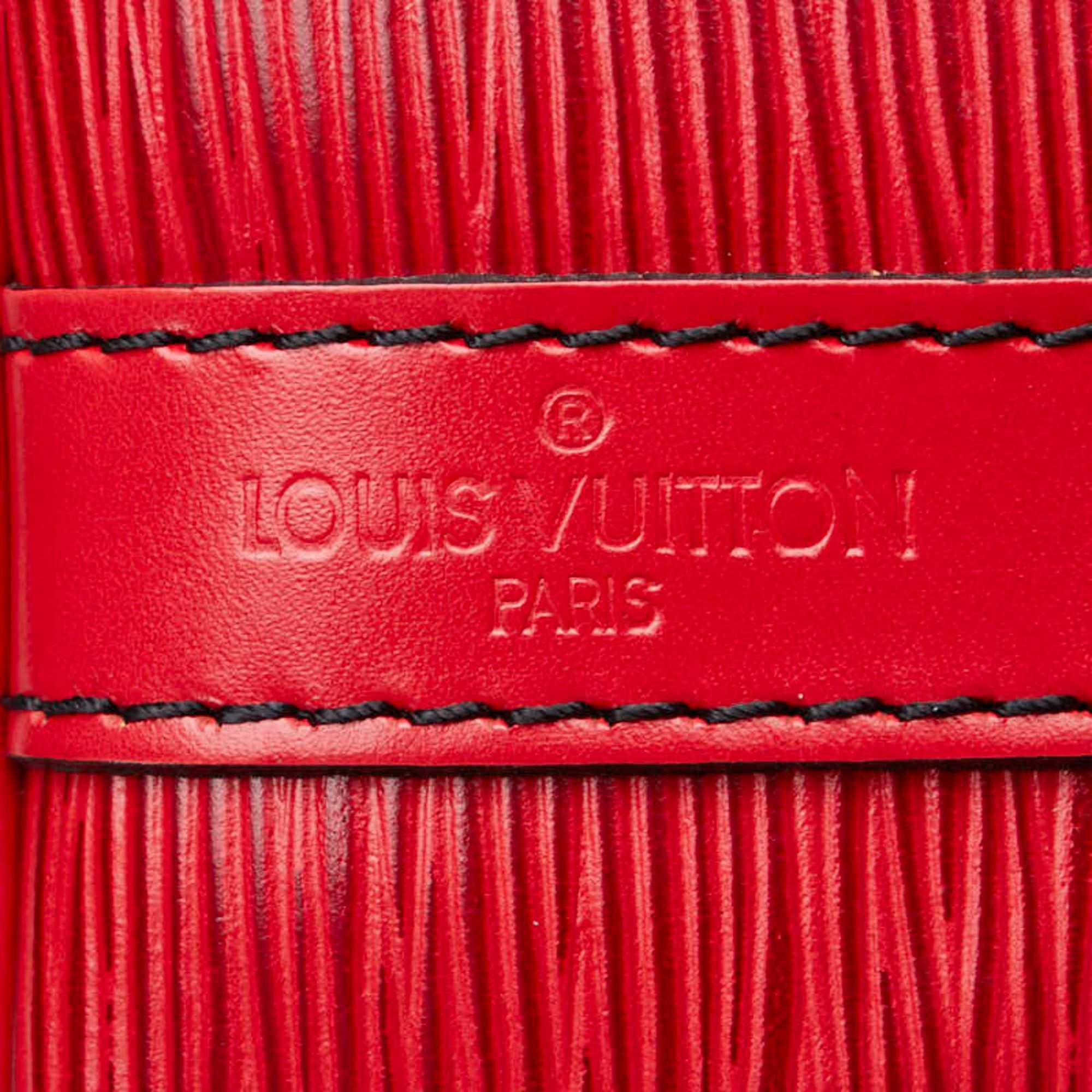 Louis Vuitton Epi Petit Noe Shoulder Bag M44107 Castilian Red Leather Women's LOUIS VUITTON