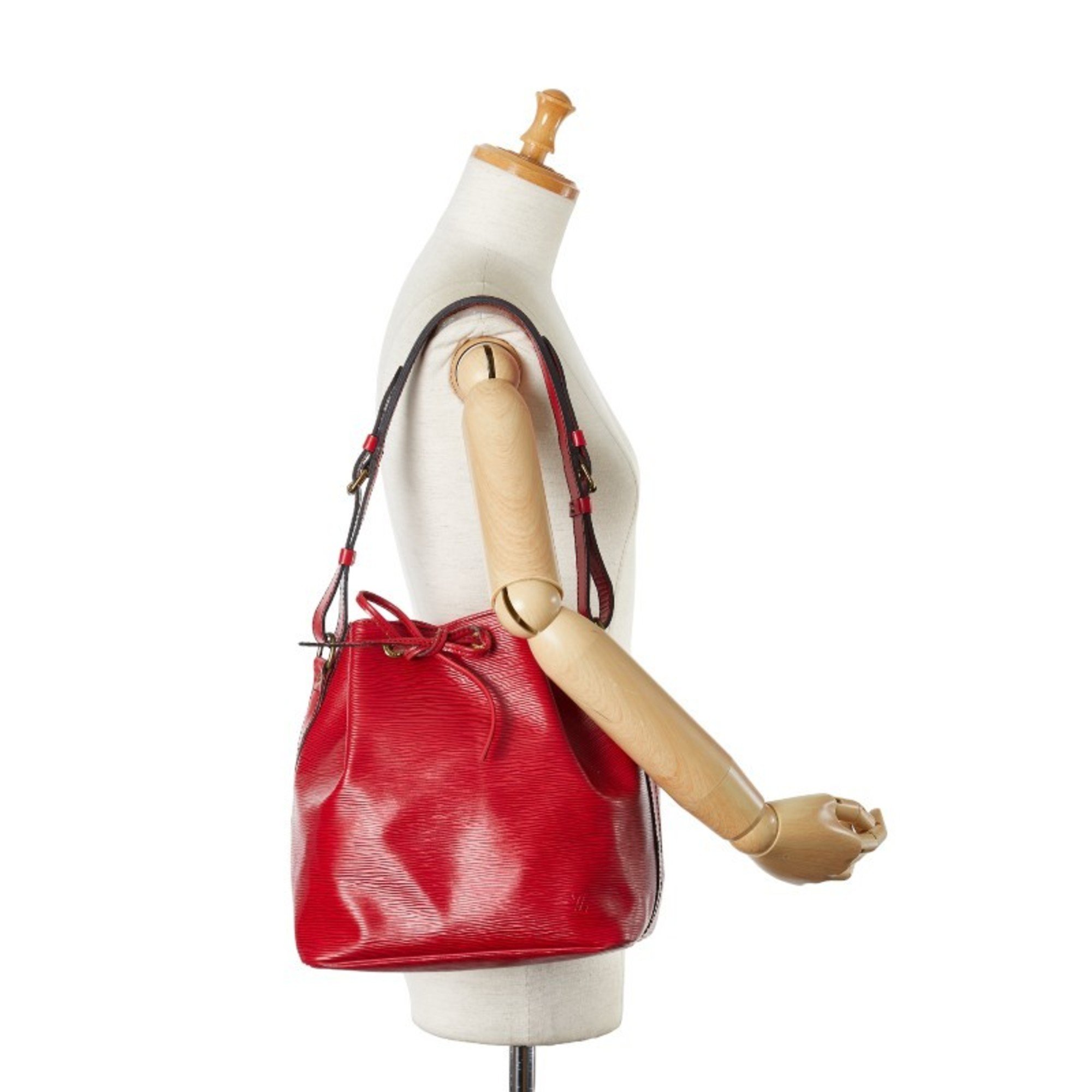 Louis Vuitton Epi Petit Noe Shoulder Bag M44107 Castilian Red Leather Women's LOUIS VUITTON