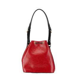 Louis Vuitton Epi Petit Noe Shoulder Bag M44172 Castilian Red Noir Leather Women's LOUIS VUITTON