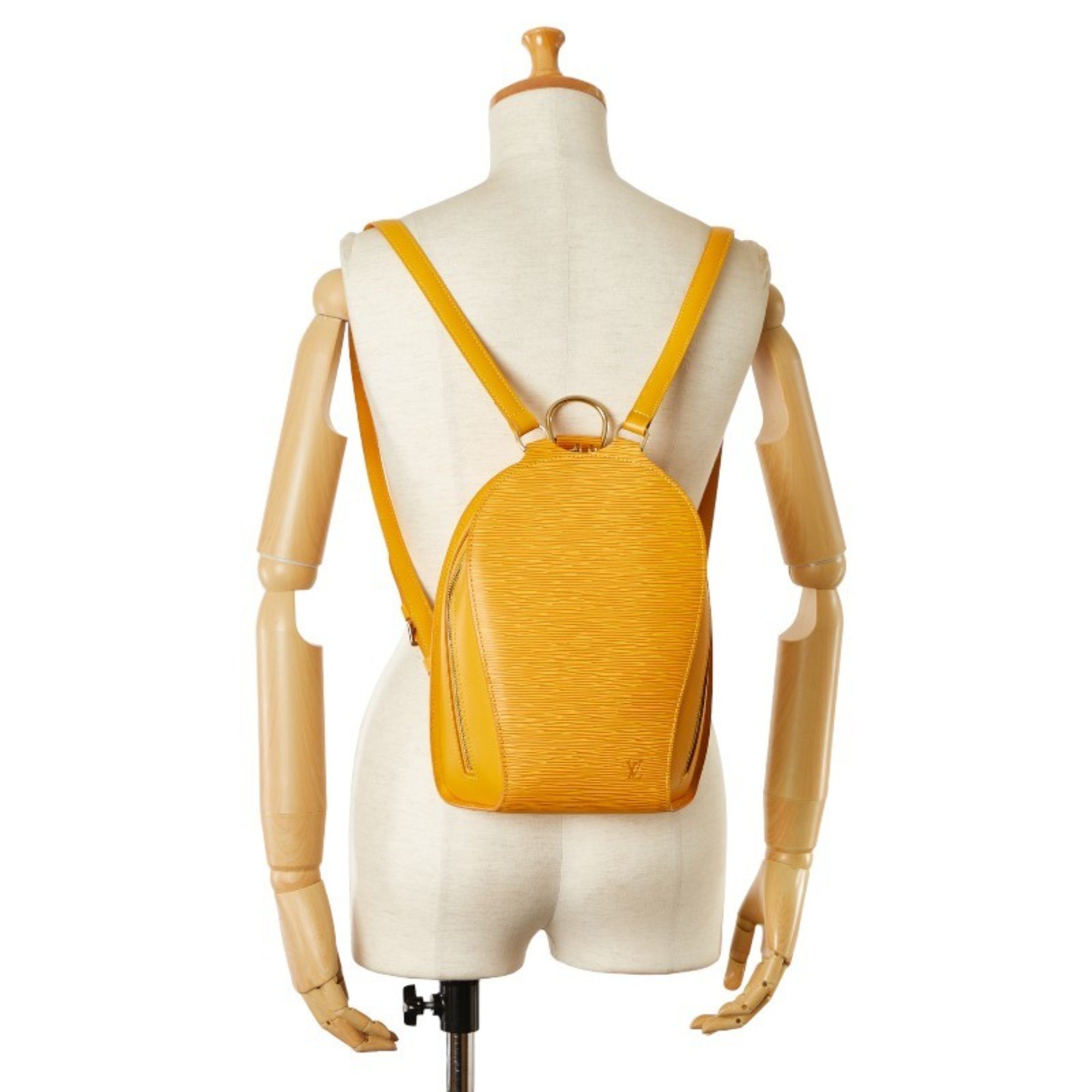 Louis Vuitton Epi Mabillon Backpack M52239 Tassili Yellow Leather Women's LOUIS VUITTON