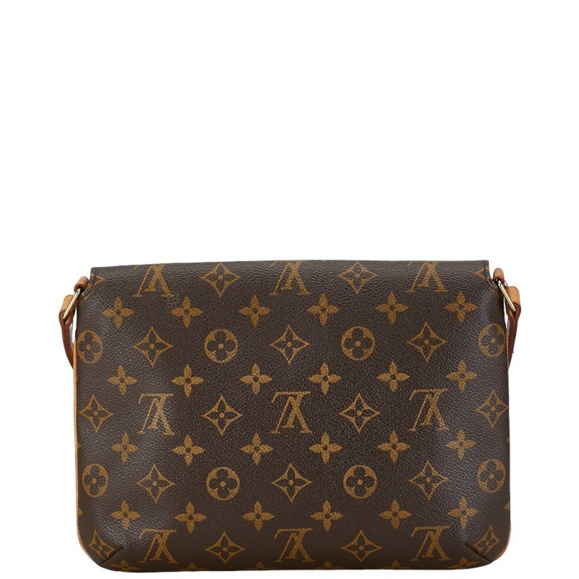 Louis Vuitton Monogram Musette Tango Short Shoulder Bag Handbag M51257 Brown PVC Leather Women's LOUIS VUITTON