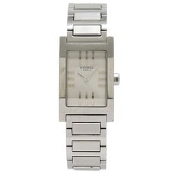 HERMES Tandem Silver Dial SS Ladies Quartz Watch TA1.210