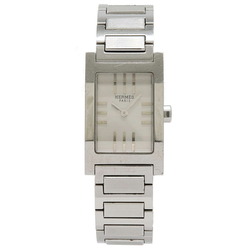 HERMES Tandem Silver Dial SS Ladies Quartz Watch TA1.210