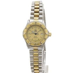 TAG Heuer Professional 2000 Series Date Gold Dial SS GP Two-tone Ladies Quartz Watch 964.008