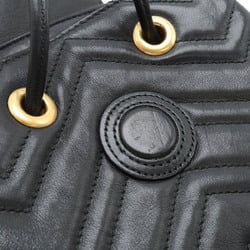 GUCCI GG Marmont quilted rucksack, leather, black, 528129