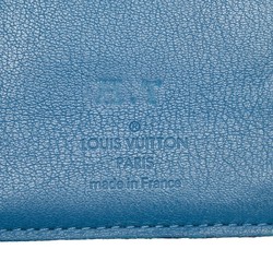 Louis Vuitton Portefeuille Brazza Long Wallet M58193 Blue Taurillon Leather Women's LOUIS VUITTON