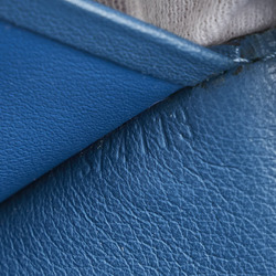 Louis Vuitton Portefeuille Brazza Long Wallet M58193 Blue Taurillon Leather Women's LOUIS VUITTON