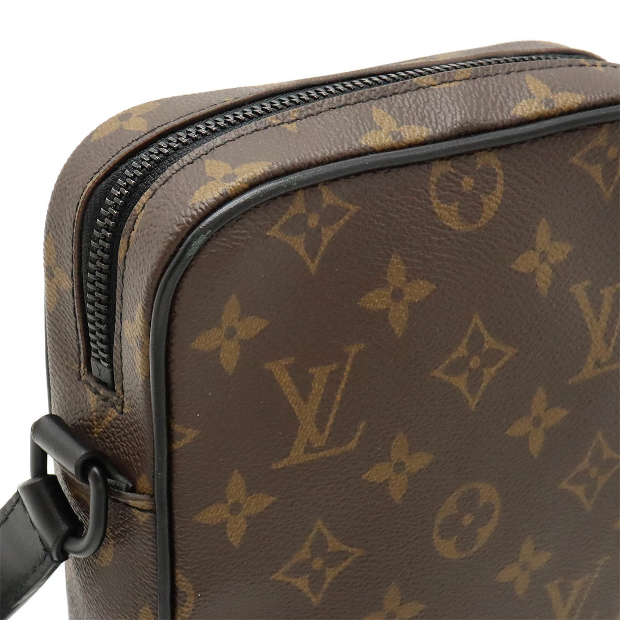 LOUIS VUITTON Louis Vuitton Monogram Macassar Christopher Wearable Wallet Shoulder Bag Leather M69404