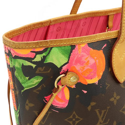 LOUIS VUITTON Louis Vuitton Monogram Rose Neverfull MM Tote Bag Shoulder Stephen Sprouse Collaboration M48613