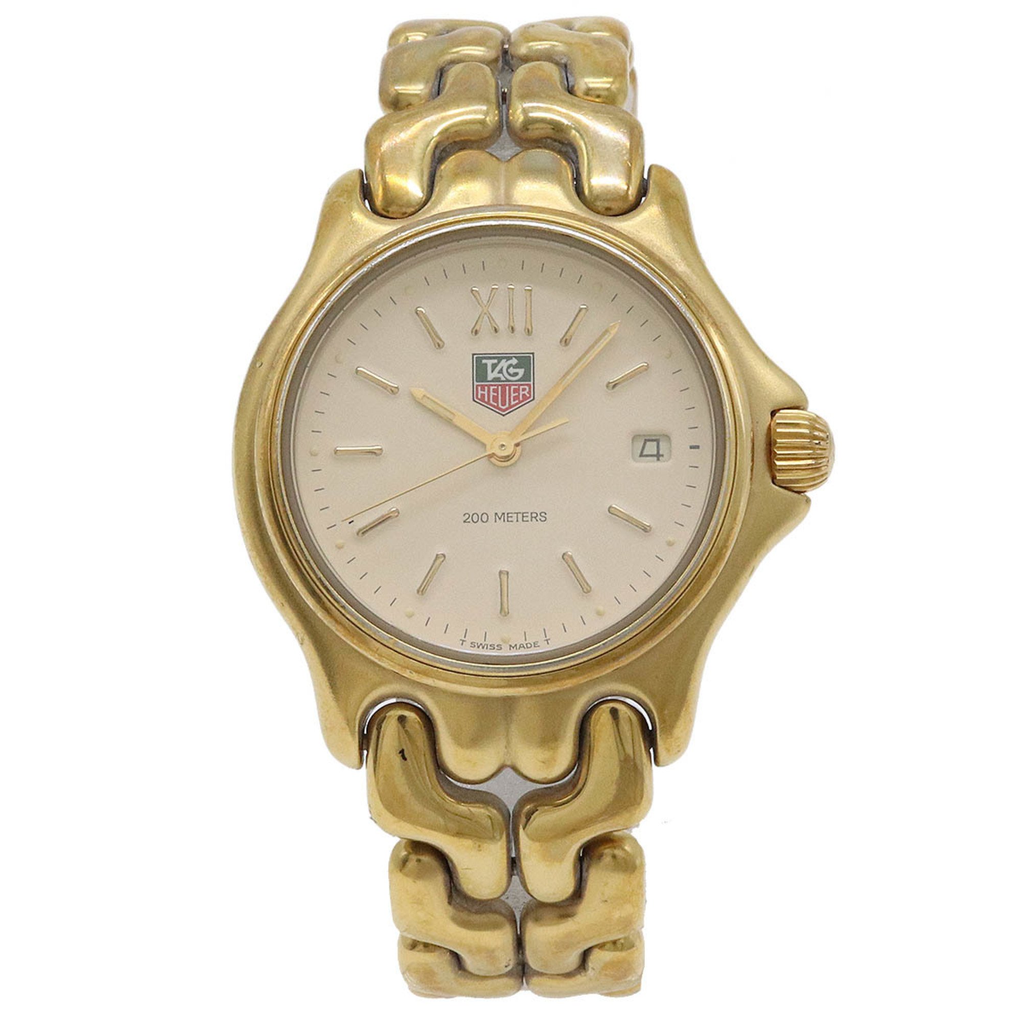 TAG Heuer Cell Series Date Ivory Dial GP Boys Unisex Quartz Watch S04.713M