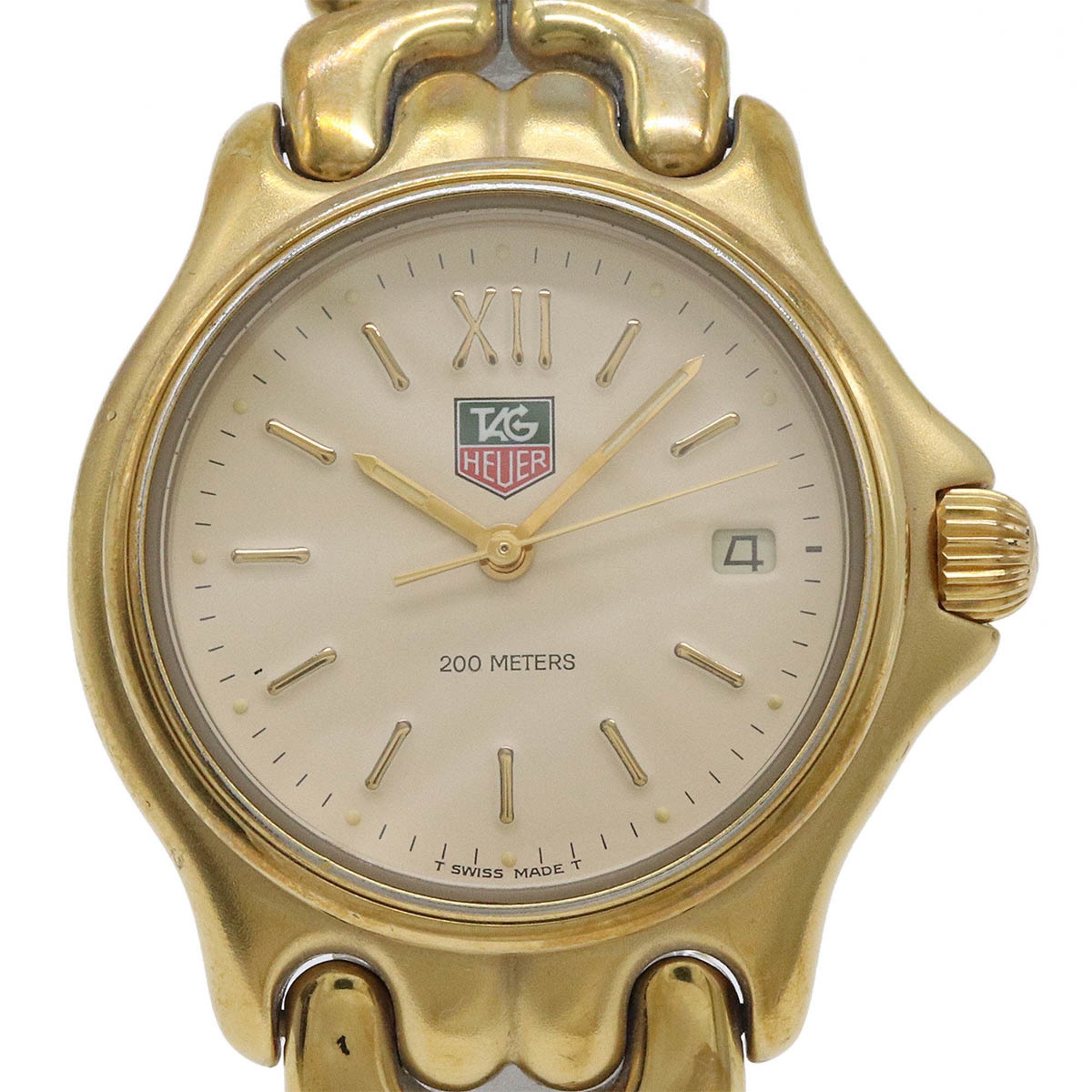 TAG Heuer Cell Series Date Ivory Dial GP Boys Unisex Quartz Watch S04.713M