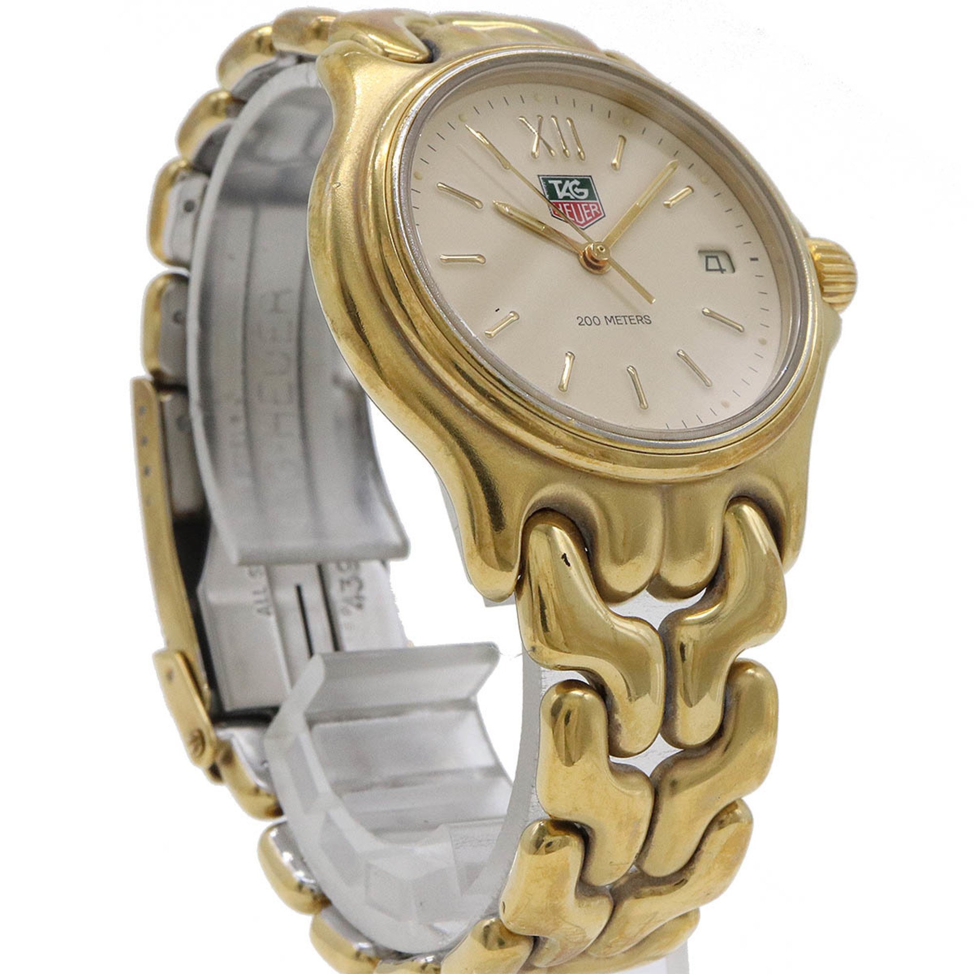 TAG Heuer Cell Series Date Ivory Dial GP Boys Unisex Quartz Watch S04.713M