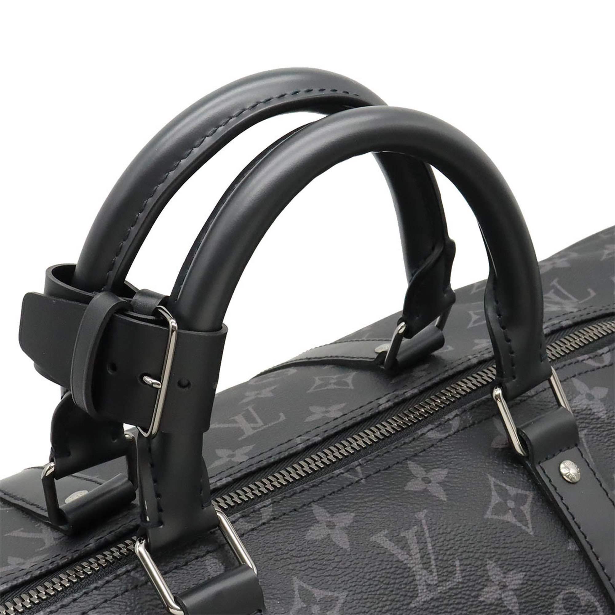 LOUIS VUITTON Louis Vuitton Monogram Eclipse Keepall Bandouliere 55 Boston Bag Travel Shoulder M40605