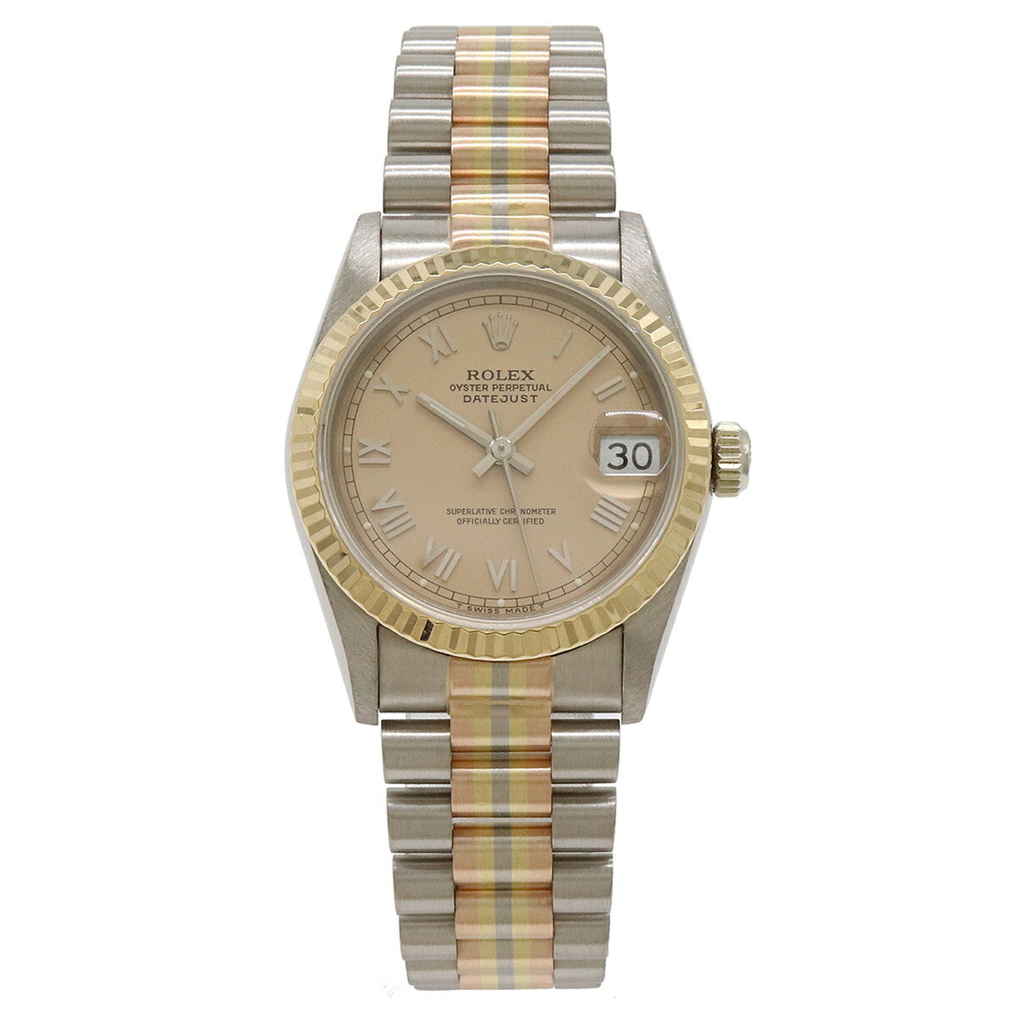 ROLEX Rolex Datejust Torridor Champagne Dial K18YG Solid Gold No. 9 Boys AT Automatic Wristwatch 68279BIC