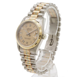 ROLEX Rolex Datejust Torridor Champagne Dial K18YG Solid Gold No. 9 Boys AT Automatic Wristwatch 68279BIC