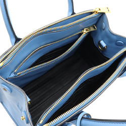 PRADA Prada Paradigm Handbag Shoulder Bag SAFFIANO+CITY C Leather MARE Light Blue Purchased at a domestic boutique 1BA103