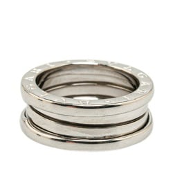 BVLGARI B.zero1 2-Band Ring #55 K18WG White Gold Women's