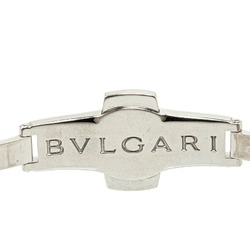 BVLGARI Ashoma Side Diamond Watch AA26S Quartz Black Dial Stainless Steel Women's