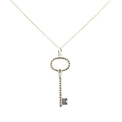 Tiffany Twist Oval Key Necklace, SV925 Silver, Women's, TIFFANY&Co.