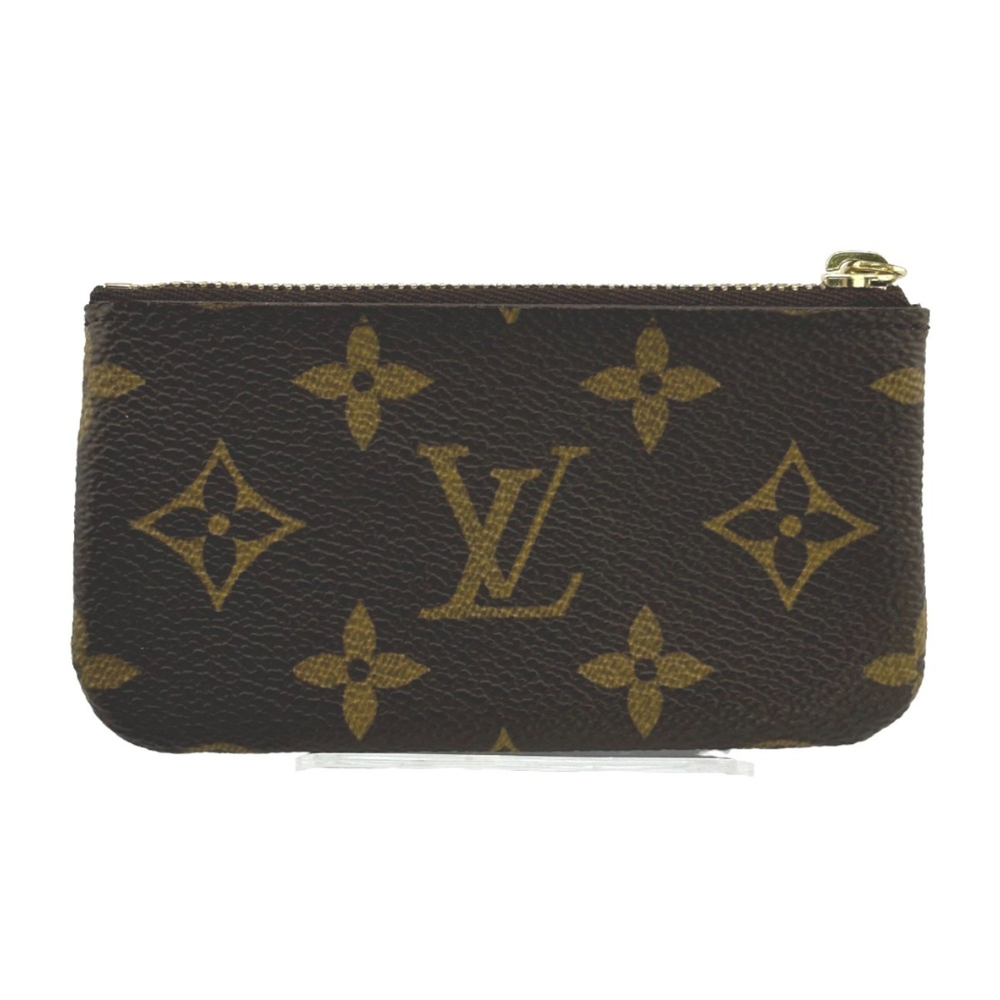 Louis Vuitton LOUIS VUITTON Key Case Coin Purse Monogram Pochette Cle Canvas M62650 Brown LV