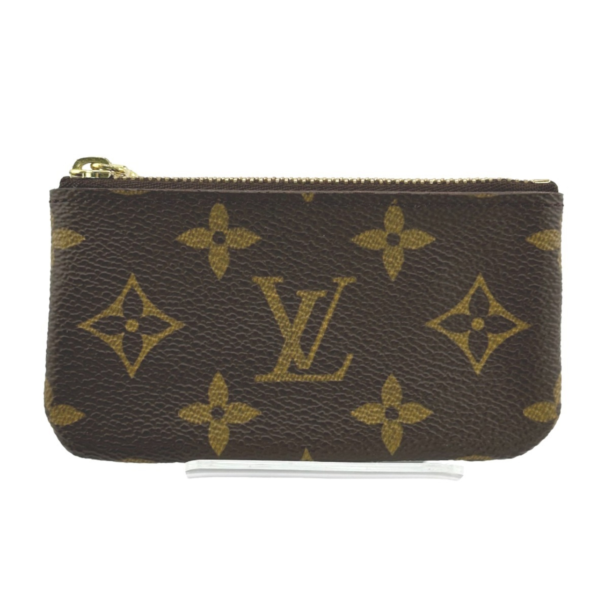 Louis Vuitton LOUIS VUITTON Key Case Coin Purse Monogram Pochette Cle Canvas M62650 Brown LV