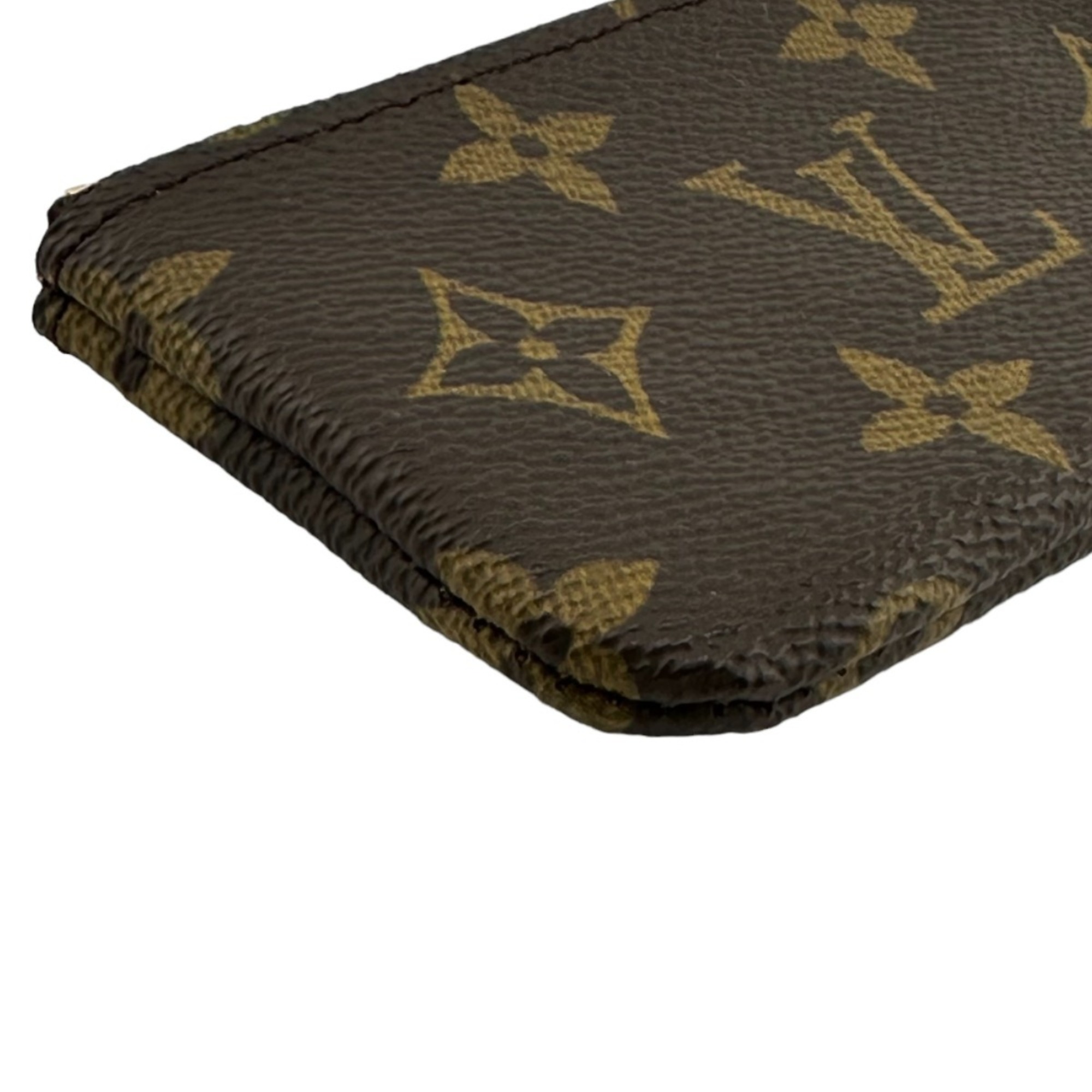 Louis Vuitton LOUIS VUITTON Key Case Coin Purse Monogram Pochette Cle Canvas M62650 Brown LV