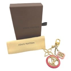 Louis Vuitton LOUIS VUITTON Charm Portocle Color Line Keychain Monogram M64525 Pink Gold LV