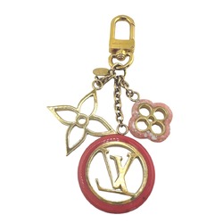 Louis Vuitton LOUIS VUITTON Charm Portocle Color Line Keychain Monogram M64525 Pink Gold LV