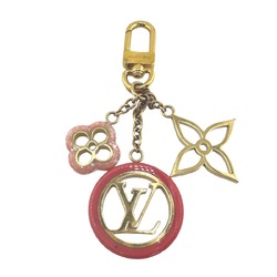 Louis Vuitton LOUIS VUITTON Charm Portocle Color Line Keychain Monogram M64525 Pink Gold LV