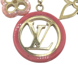 Louis Vuitton LOUIS VUITTON Charm Portocle Color Line Keychain Monogram M64525 Pink Gold LV