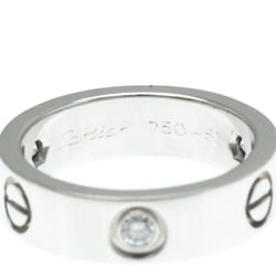 Cartier Love Love Ring White Gold (18K) Fashion Diamond Band Ring Silver