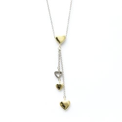 Tiffany Multi Heart Necklace White Gold (18K),Yellow Gold (18K) No Stone Women,Men Fashion Pendant Necklace (Gold,Silver)