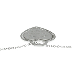 Tiffany Return To Tiffany White Gold (18K) Diamond Men,Women Fashion Pendant Necklace (Silver)