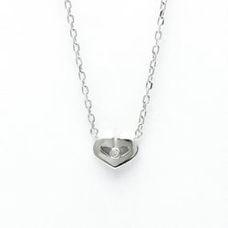 Cartier C Heart White Gold (18K) Diamond Women's Fashion Pendant Necklace (Silver)