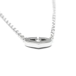 Cartier C Heart White Gold (18K) Diamond Women's Fashion Pendant Necklace (Silver)