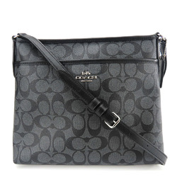 Coach Shoulder Bag F29210 Signature Leather Black Women's COACH