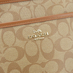 Coach Shoulder Bag F29210 Signature Leather Brown Mocha Women's COACH