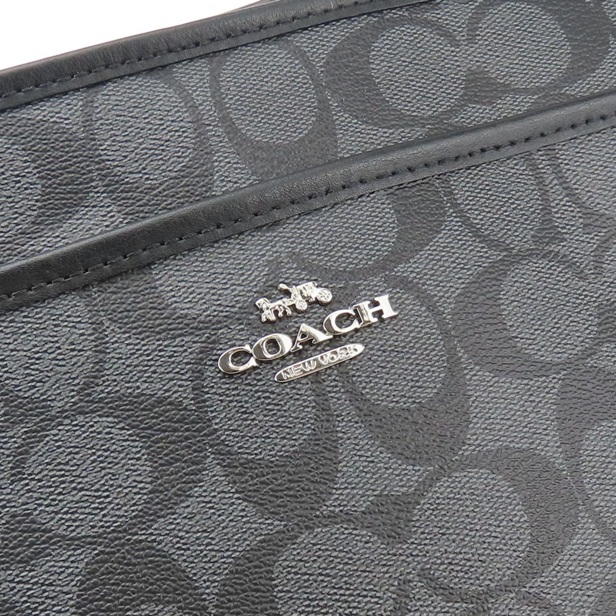 Coach Shoulder Bag F29210 Signature Leather Black Women's COACH