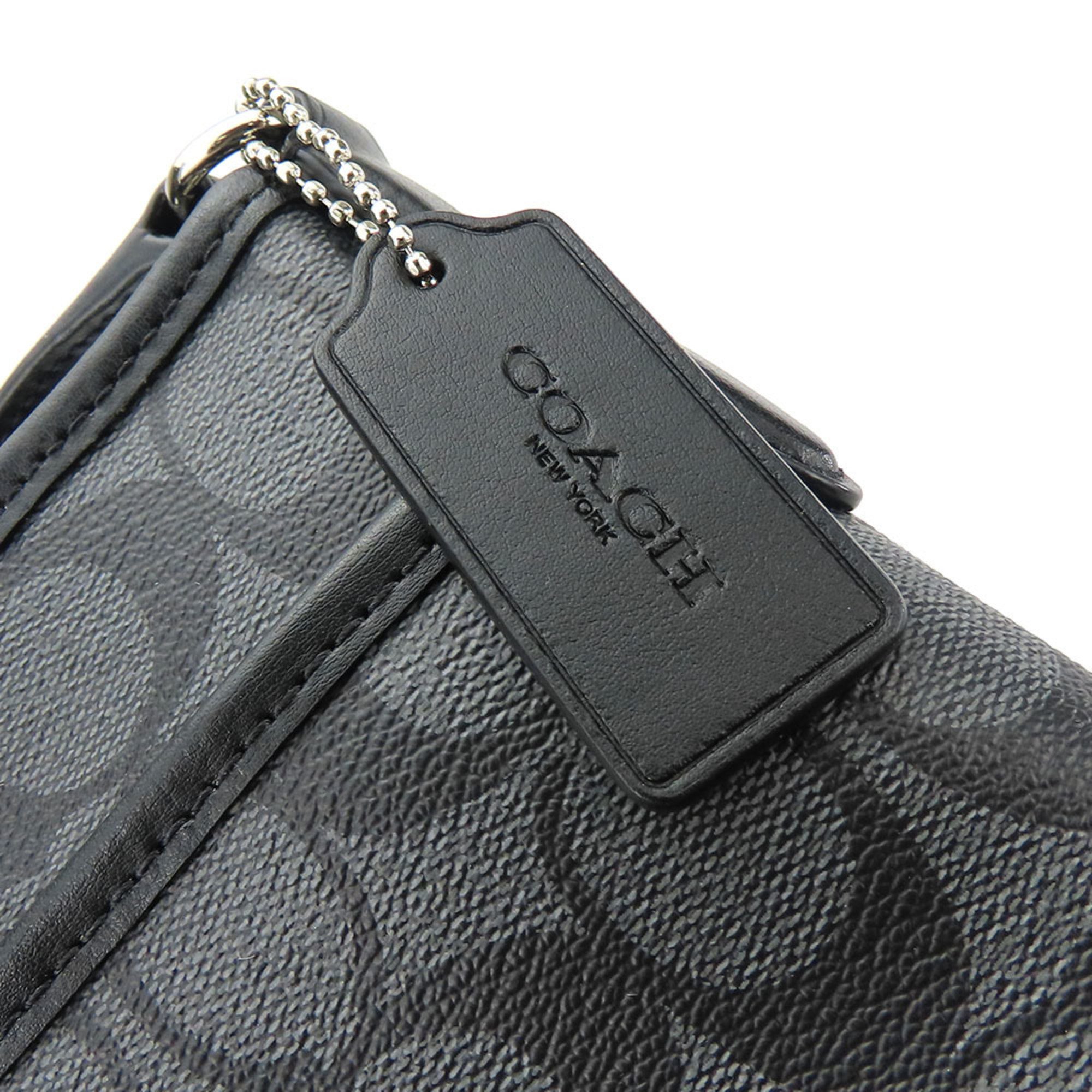 Coach Shoulder Bag F29210 Signature Leather Black Women's COACH