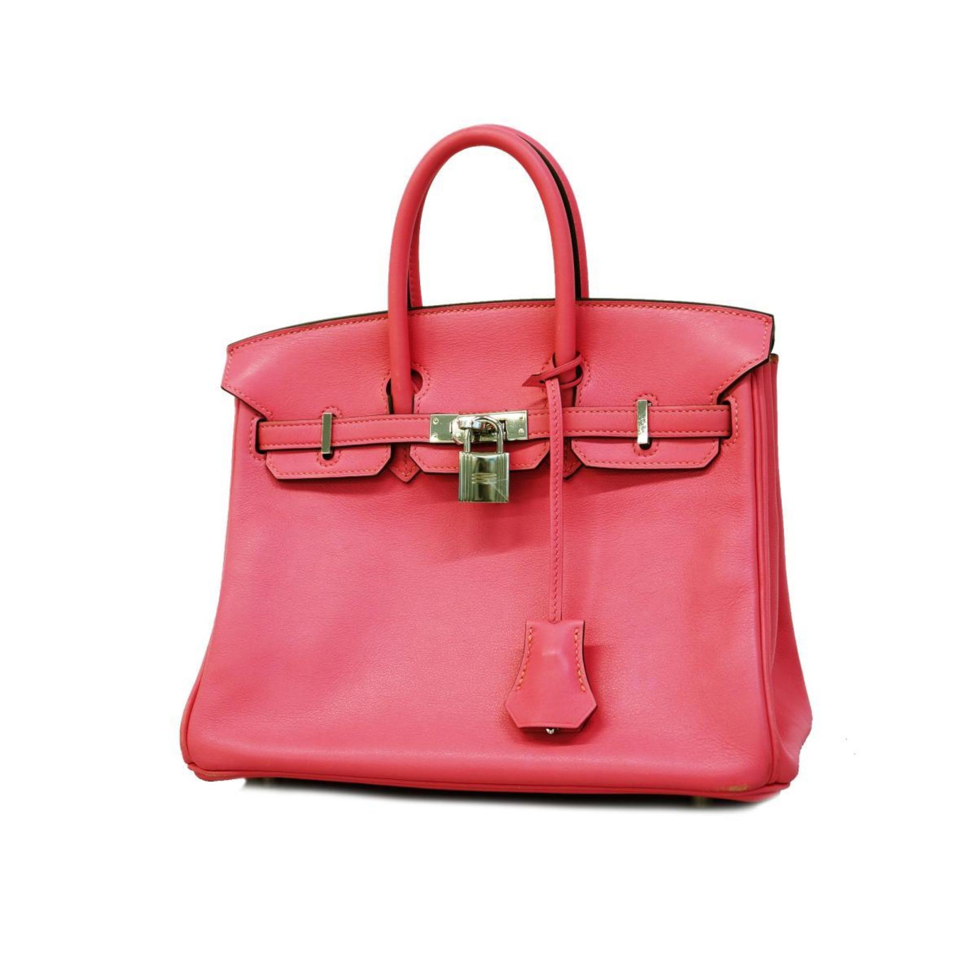 Hermes handbag Birkin 25 A stamp Swift Rose Azar Ladies