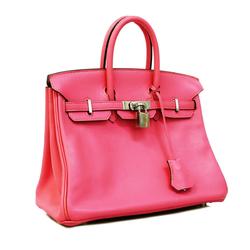 Hermes handbag Birkin 25 A stamp Swift Rose Azar Ladies