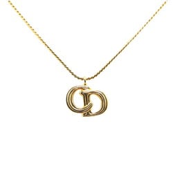 Christian Dior Dior CD Necklace Gold Plated Women's